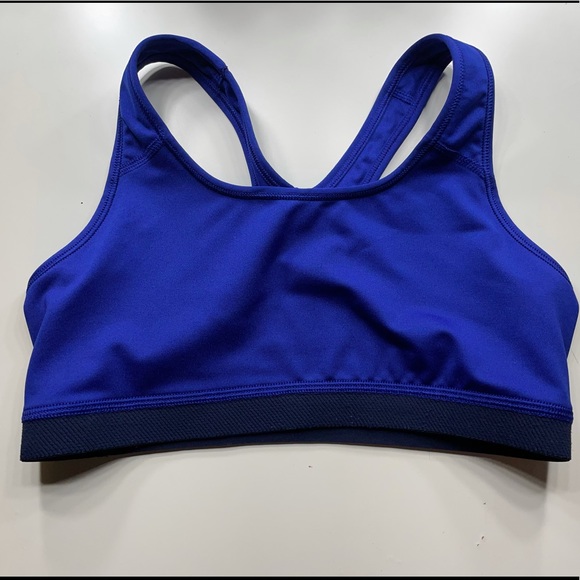 Navy Nike Dri Fit Racerback Bra Size M - Picture 3 of 9